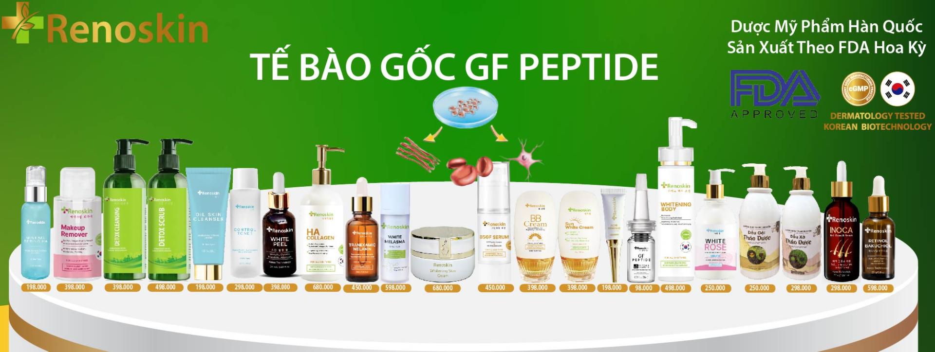 Dược Mỹ Phẩm Tế Bào Gốc GF Peptide Renoskin
